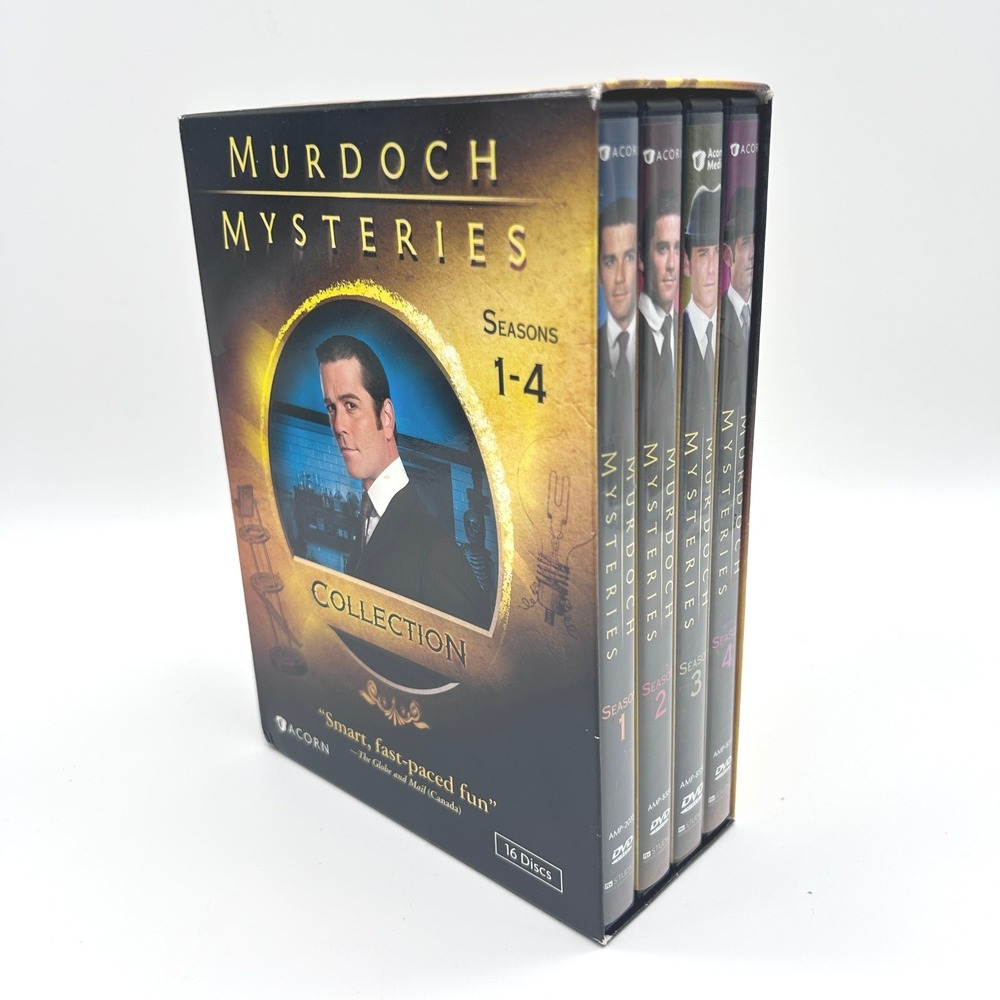 Murdoch Mysteries Collection Seasons 1-4 DVD Box Set 16 Discs Acorn Media